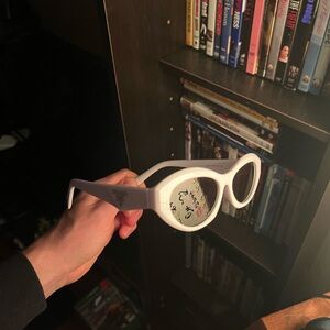 Womens white cat eye sunglasses #sunglasses prada